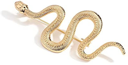 Conception Unique Couleur Or Serpent Broches Femmes Hommes Dame Luxe métal Serpent Animal Broche Broches fête décontracté Mode Bijoux s