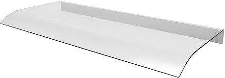 Front Door Canopy Outdoor, Garden Rain Awning, Door Shelter Window Cover, Low Noise 0.13 Thickened PC, for Door Porch, Outdoor, Roof, 80 x 34.5cm,Clear