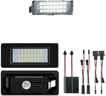 Szwaldaper 2x LED License Plate Light Number Lamps, for VW, for Caddy, for Touran, for Touareg, for Atlas Crafter Amarok, for Multivan Arteon, for Bora Fox, for Eos, for T-Roc Lupo License Plate Light
