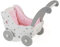 Bayer Chic 2000 - Puppenwagen aus Holz, Holzpuppenwagen für Puppen bis zu Einer Größe von 54 cm, Stars grau