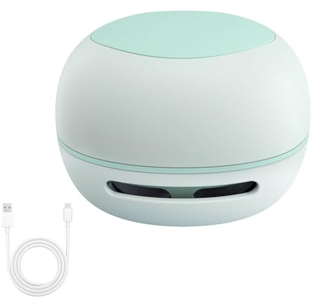 Mini aspiradora de sobremesa, aspiradora de escritorio, aspiradora de sobremesa recargable por USB, fácil de limpiar, mini barredora de sobremesa silenciosa para escritorio, oficina, automóvil