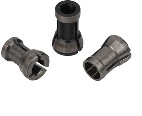 Jotekonoby Spannzange aus Karbonstahl, 6/6,35/8 mm, elektrische Oberfräse, Frässchneider, Trimmwerkzeug, für Gravur-Trimmmaschine, elektrische Oberfräse, Fräser (3 Stück)