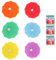 VICASKY 24pcs Wine Glass Tags Drink Markers Silicone Umbrella Shaped Charms Clip Food Grade Non-Slip Multi Color for Party Cocktail Bar Accessories