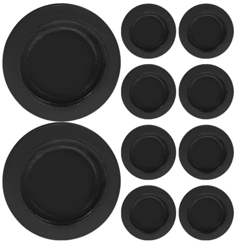 Kisangel Sparschwein Stopfen 10 Stück Gummi Bodenstopfen 32mm für Spardosen und Gipsfiguren als Praktischer Verschluss gegen Verrutschen