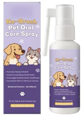 Zahnspray für Hunde und Katzen, für frischen Atem, saubere Zähne und gesundes Zahnfleisch,1PCS