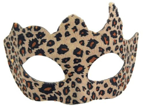 Leoparden Halbmaske Für Damen Und Herren,Tiermuster Augenmaske Style L | Mit Elastischem Band,Karneval Maske Für Maskenball,Fasching,Mottoparty,Halloween Und Cosplay Verkleidung,Style L