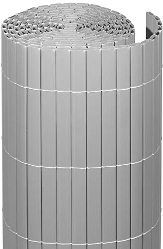 Videx-Sichtschutzmatte Rügen, Kunststoff aluminium, 90 x 300cm