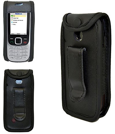 caseroxx Ledertasche für Nokia 2323 und 2330 Classic | Hochwertige Tasche mit Gürtelclip zum sicheren Tragen am Gürtel, aus Echtleder