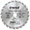 Trend Wood Cordless Circular Saw Blade, 165mm Diameter, 20mm Bore, 24 Teeth, 1.5mm Kerf, +20° Hook, TCT, Medium Finish, CSB/16524T