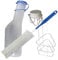 Urinflaschen Urinflasche Komplett-Set: 1x Urinflasche 1Ltr. + 1x Betthalter Urinflaschen Halter Urinflaschenhalter + 1x Reinigungsbürste 1 Stück (=1Set) Tiga-Med