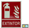 Normaluz RD00101 - Señal Luminiscente Extintor Homologada, 21x 30 cm, Clase B PVC 0.7mm