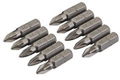 Silverline SB207 10 x 25mm Pozidriv PZ2 Chrome Vanadium Bit - Silverline