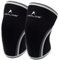 AEOLOS 1 paio di ginocchiere a compressione da 7 mm, per sollevamento pesi, squat, palestra e altri sport (XXL, nero)