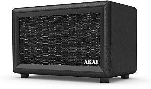 Akai Retro Bluetooth Speaker with Built-in Rechargeable Battery - Black