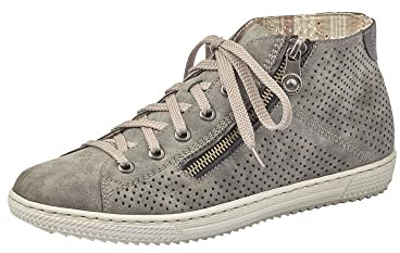 Rieker Damen L9427-45 Sneaker, Grau, 36 EU