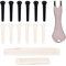 Ensemble sillet cevalet de guitare + 12pcs chevilles + Métal pin puller accessoire pour guitare