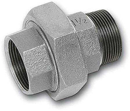 Sanha Temperguss Verschraubung, flg, vz, 1IG x 1AG, Rp 11/2 x R 11/2