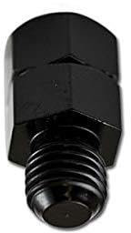 Spiegeladapter M8 x 1.25 mm Rechtsgewinde M10 x 1.25 mm Linksgewinde schwarz 25x13mm Gewinde-Adapter für Motorrad-Spiegel