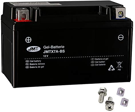 YTX7A-BS JMT Gel Batterie für Agility 50 R12 4T RS Baujahr 2009-2013