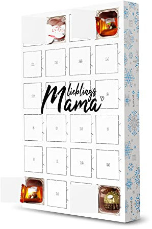 Adventskalender mit Pralinen von Ferrero Lieblings-Mama artboxONE Adventskalender Typografie