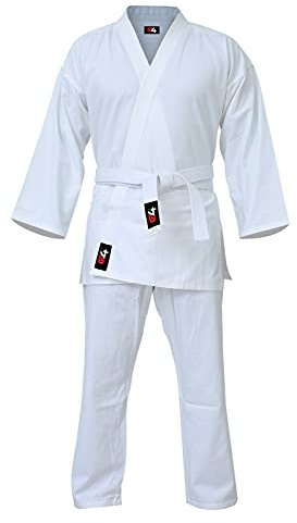 G4 Karate Suit GI Aikido Training Adult Student Uniform Set Free Belt White 5/180cm
