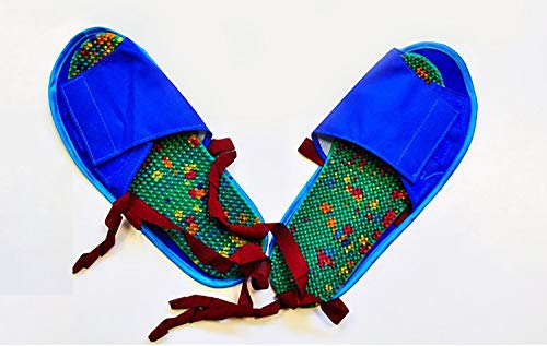 Lyapko Anwendungsgerät Einlegesohlen Plus für Akupunktur (Akupressur) mit 12,5% Silber - Hausschuhe enthalten (43-46)