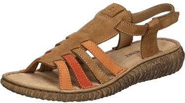 Josef Seibel Damen Riemchensandalen Ronja 07, Frauen Sandalen,Weite G (Normal),offene Schuhe,Strandschuhe,bequem,Castagne-Multi,37 EU