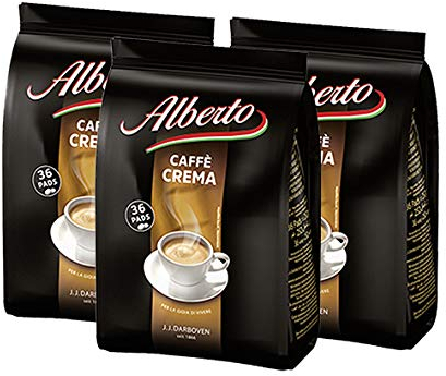 Alberto Caffe Crema 36 Pads 252g / 3er Pack