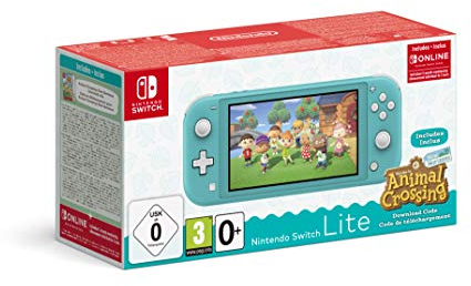 Nintendo Switch Lite Turquesa + Animal Crossing New Horizons + 3 meses Nintendo Shop Online