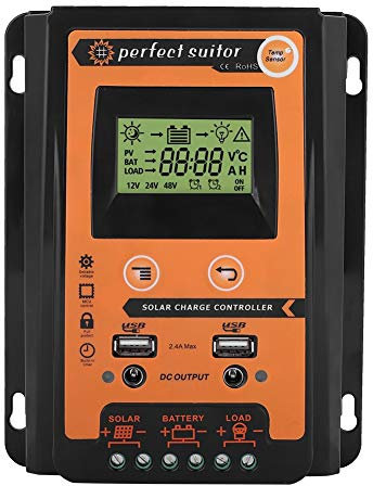 MPPT Solar Charge Controller 12v/24v 30A/50A/70A Battery Regulator With Dual USB LCD Display - Sunforce 30 Amp Digital