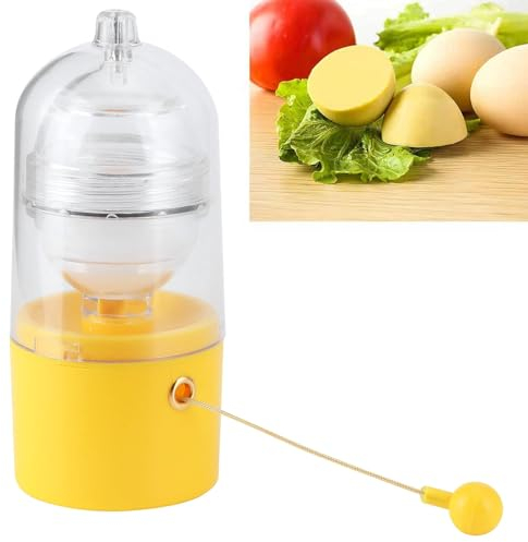 HERCHR Agitatori per Uova Manuali,Agitatori Manuali per Uova,Egg Shaker,Egg Scrambler Shaker,Uova Sode Senza Guscio,Frullatore a Manovella Frullatore per Uova d'oro Frullino per Le Uova Utensili