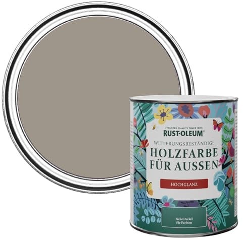 Rust-Oleum Brown Mould-Resistant Garden Paint In Gloss Finish - Whipped Truffle 750ml