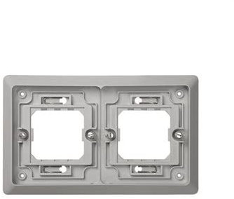 Marco empotrar SIMON AQUA con 2 elementos blanco