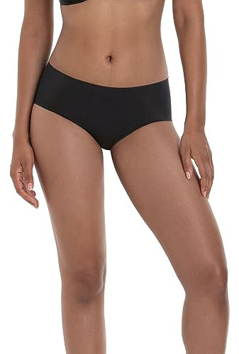 Anita - Pocket Panty Unterwäsche Frauen mit verstürzter Geheimtasche – Hipster Damen mit hohem atmungsaktiven Nähten - Slip elastisch, anschmiegsam & Etikettenfrei - Größe 44 schwarz