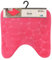 TENDANCE Tapis Contour WC Rose Fuchsia en Microfibre à mémoire de Forme 45 x 50 cm