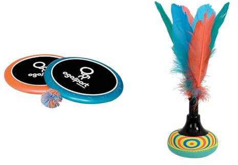 Schildkröt® Ogo Sport Set, 2 Ogo Softdiscs Ø29cm, 1 Ball & Neopren Peteca, Handfederball mit weicher Neopren-Schlagfläche