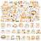 46 Stücke Hamster Aufkleber,Nette Tier Aufkleber, Cartoon Hamster Scrapbook Dekoration Aufkleber für Journaling Wasserflasche Album, Telefon Fall, Laptop Colorful