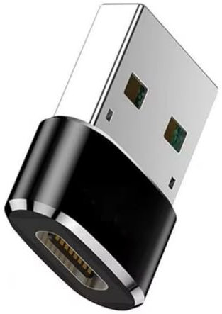 Adaptateur OTG USB Type C vers Connecteur USB A Mâle pour Transfert de Données et Chargement - Haute Vitesse - Convertisseur De Données - Chargeur Iphone Apple Watch Samsung - Corps en Aluminium