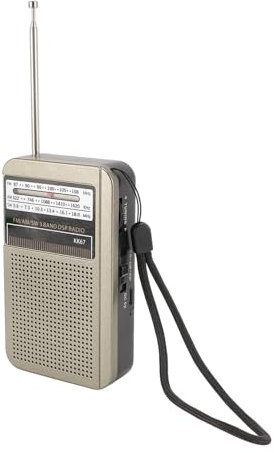 Cuifati Radio Portable AM FM SW, Radio Miniature avec Piles ou Alimentation Secteur, Antenne Rotative à 360° de 16,5 Pouces, Prise Casque 3,5 Mm, Radio de Poche pour Utilisation