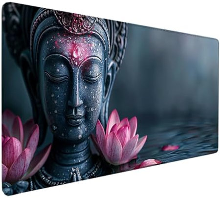 BEIJUYHU Keyboard Excel Shortcuts Mouse Mat Large 1200x600x3mm Thick Extended Mouse Pad Desk Pad Soft Computer Keyboard Mice Mat for Macbook, PC Laptop, pink Zen Office 5-C