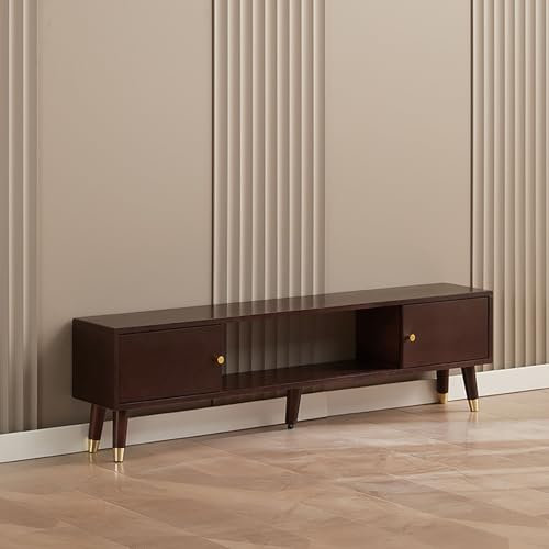 Entertainment Center Meuble TV avec porte coulissante, console multimédia moderne pour salon, étagère de rangement élégante, unité de divertissement polyvalente pour téléviseurs et appareils