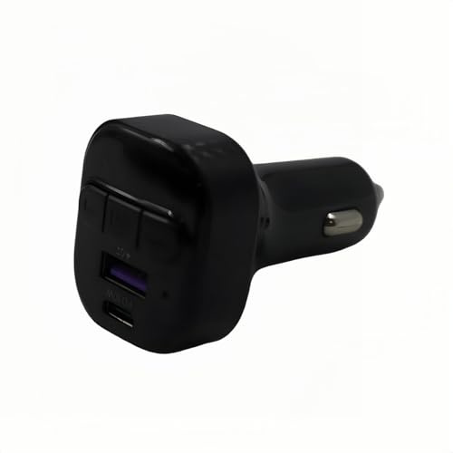 Ubric Transmisor FM Bluetooth 5.3 para coche – Adaptador Bluetooth para coche con cargador USB C rápido, receptor de radio inalámbrico, llamadas manos libres.