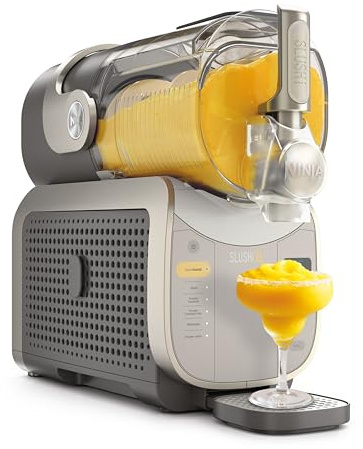 Ninja SLUSHi XL Slush-Eismaschine mit SlushAssist-Technologie, FS601EUBR | großes Fassungsvermögen von 3,7 l (maximale Füllmenge 2.840 ml), für Slush, gefrorene Cocktails und mehr, Mokka