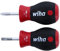 Wiha 31190 Stubby Slotted Screwdriver Set with 5/32 by 1-Inch and Stubby Phillips #1 by 1-Inch with Softfinish Handle