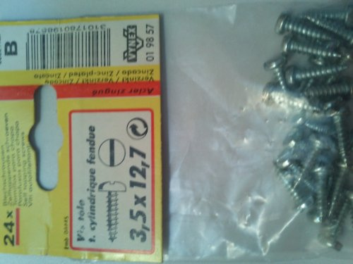 3101780198578 VYNEX Schrauben Zylinderkopf 3,5 x 12,7 CP:2, Grau, Einheitsgröße