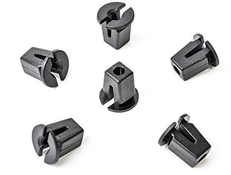 20x Universal Spreizmutter Klips Universel Clips Karosserie in Schwarz | CL-0098