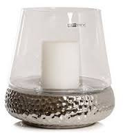 Kaheku Windlicht Bilbao rund silber Ø 34, h 42 cm 783014297