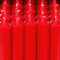 Bütic GmbH Stabkerzen durchgefärbt 100mm x Ø 22mm, Kerzen hochgereinigt, Brenndauer 4h, geruchsneutral, rußarm mit rückstandsfreiem Abbrand, Farbe:Weihnachtsrot, Set mit:8 Stück