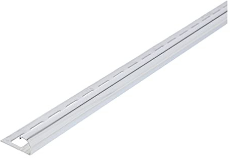 Fliesenschiene, Fliesenprofil, Rundkantenprofil, Edelstahl (V2A) glänzend, Länge 2,50 m 12,5 mm Höhe 10 Stück Setpreis
