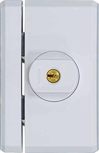 ABUS Fenster-Zusatzsicherung FTS96A AL0125 - Fensterschloss mit intuitivem Schließmechanismus und Alarm, gleichschließend - ABUS-Sicherheitslevel 10-78559 - Weiß